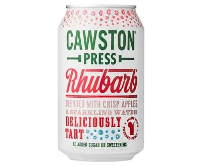 Cawston Press Sparkling Rhubarb Can 24 x 330ml