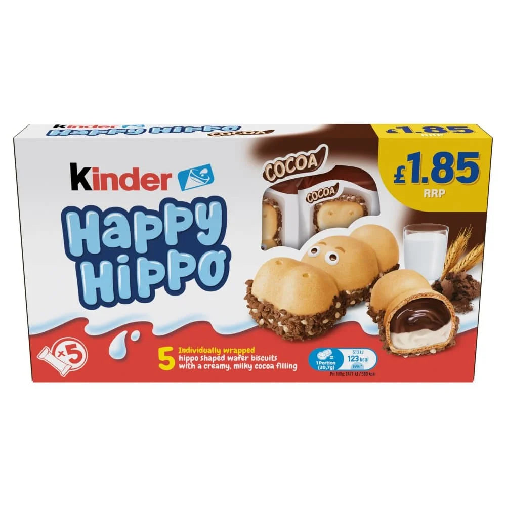 Kinder Happy Hippo T5 Cocoa 10 x 5pk