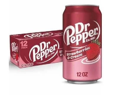 Dr Pepper Strawberries and Cream 12 x 355ml