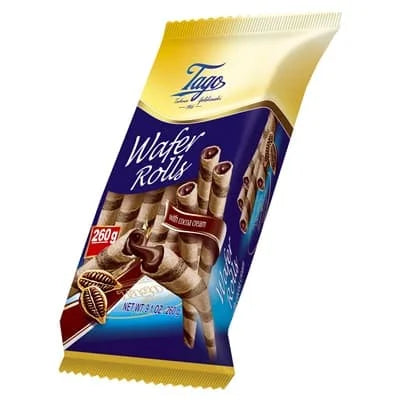 Tago Wafer Rolls - Cocoa 260g