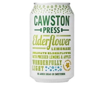 Cawston Press Sparkling Elder Flower Lemonade Can 24 x 330ml