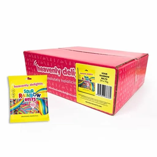 HD Vegan Sour Rainbow Belts 12 x 140g