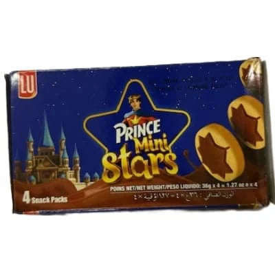 Lu Prince Mini Stars Snack Pk 24 x 36gx4pk