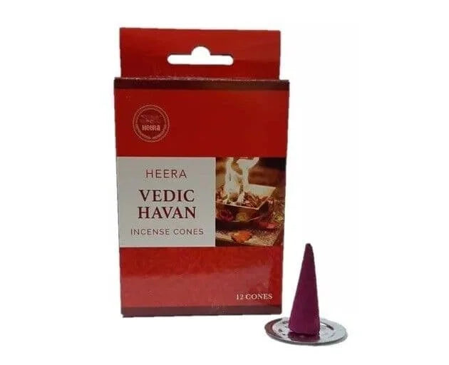 Heera Incense Cones - Vedic Havan 12 x 12s