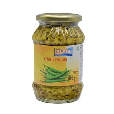 Ashoka Green Chilli Pickle 2for3 6 x 500g