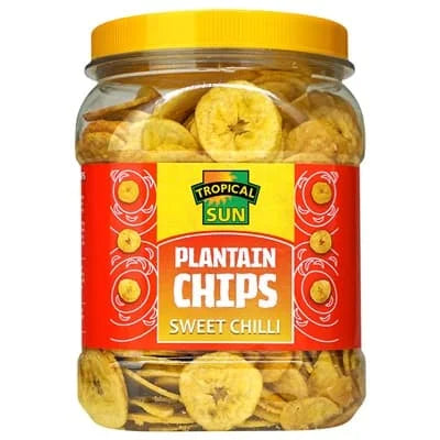 Tropical Sun Plantain Chips - Ripe Chilli 450g