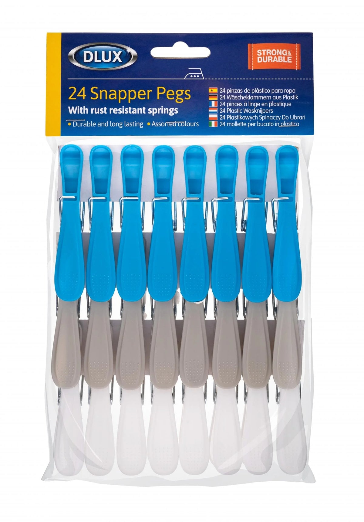Dlux Snapper Clothes Pegs 24pk