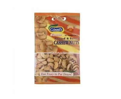 Ginni Roasted Salted Cashewnuts 10 x 55g