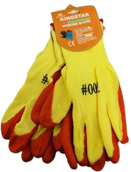 Kingstar Working Gloves Yellow 12 x 1pair