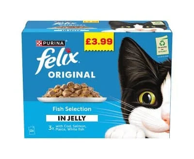 Felix Original Fish Selection in Jelly 4 x 12x85g