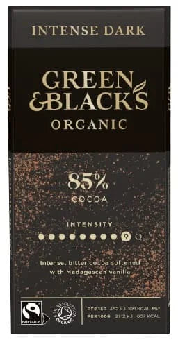 Green & Black's Organic Dark Chocolate 85% 15 x 90g
