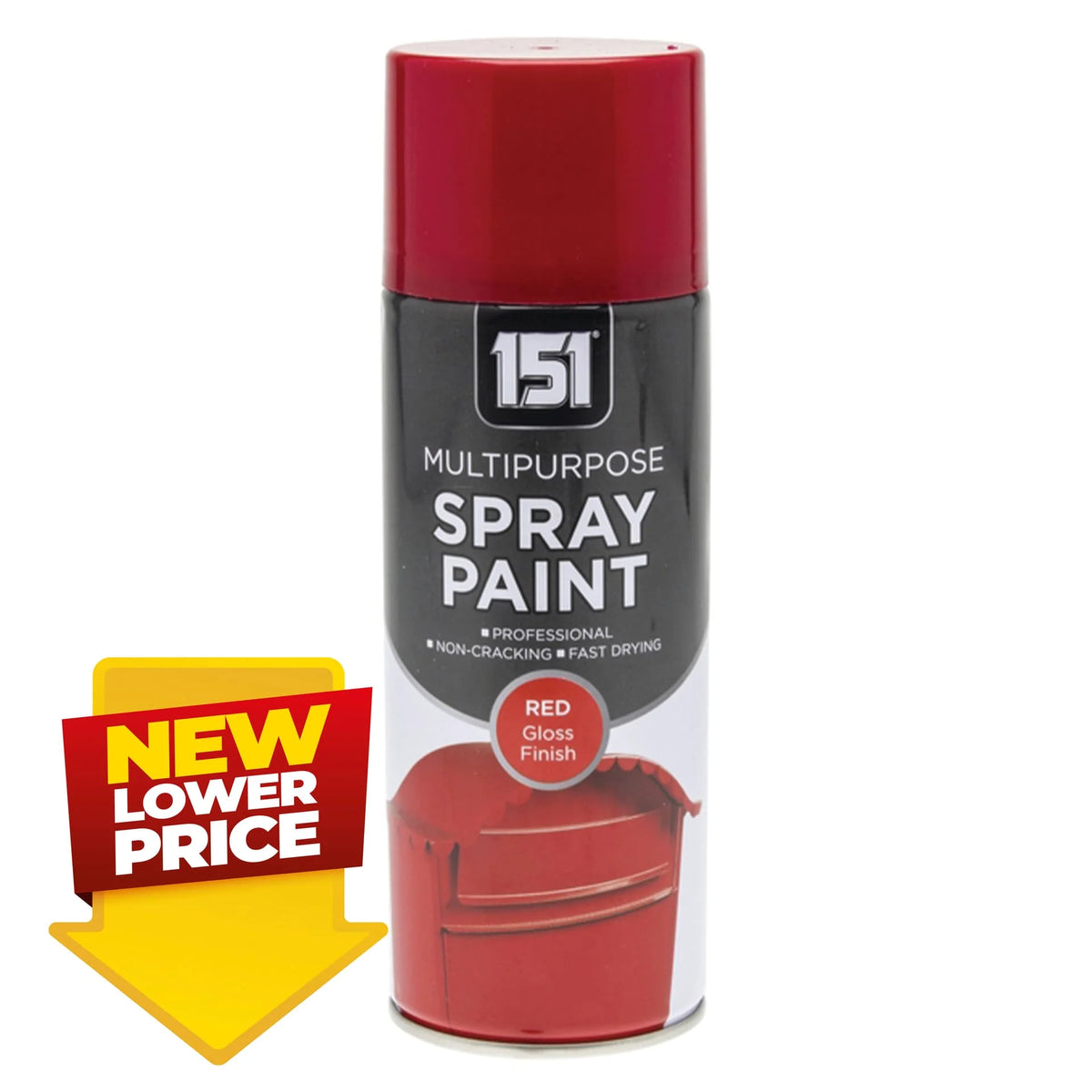 151 MP Red Gloss Finish Spray Paint 400ml