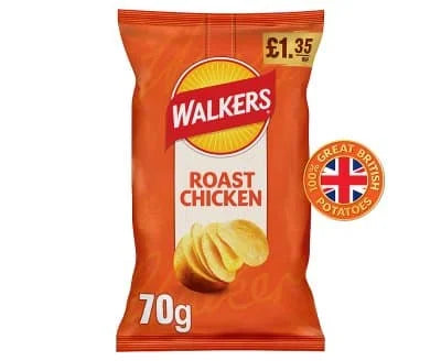 Walkers Roast Chicken 18 x 70g
