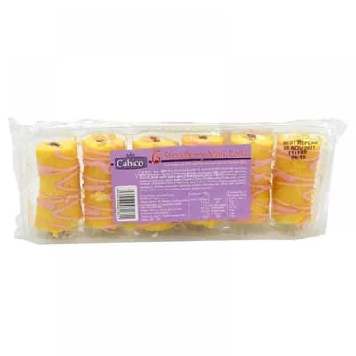 Cabico Strawberry Mini Rolls 6s