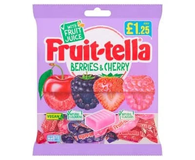 Fruitella Berries & Cherry Vegan 12 x 135g