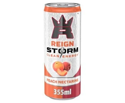 Reign Storm Energy Can - Peach Nectarine 12 x 355ml