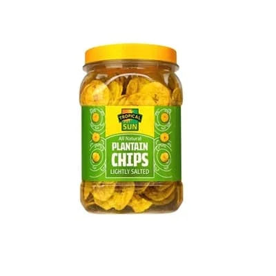 Tropical Sun Plantain Chips - Salted 450g