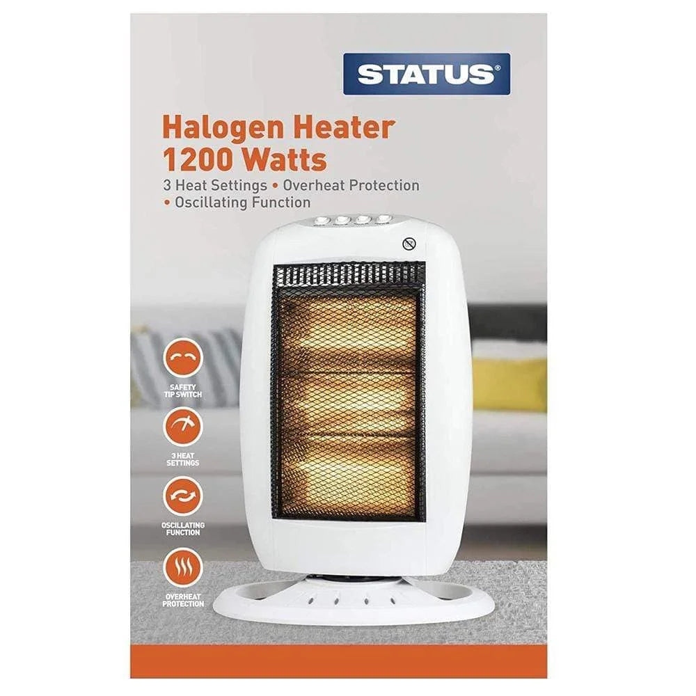 Status Halogen Heater 1200w Oscillating Single
