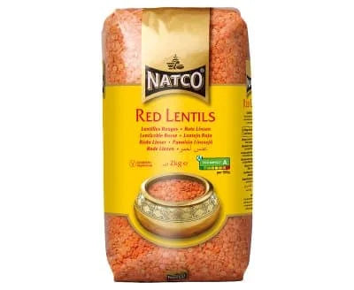 Natco Red Lentils Plsd 6 x 2kg