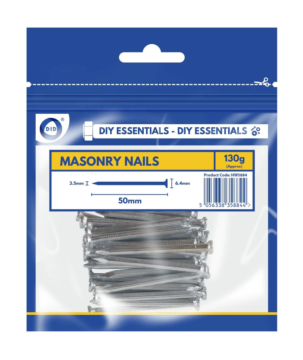 DID 50mm Masonry Nails 130g