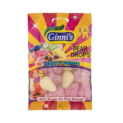 Ginni Pear Drops 10 x 110g