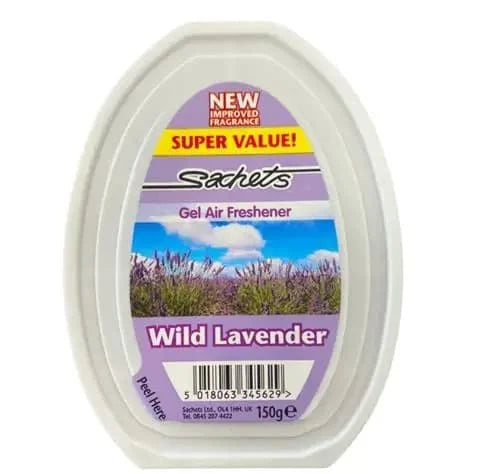 Sachets Gel Air Freshner Wild Lavender 12 x 150g