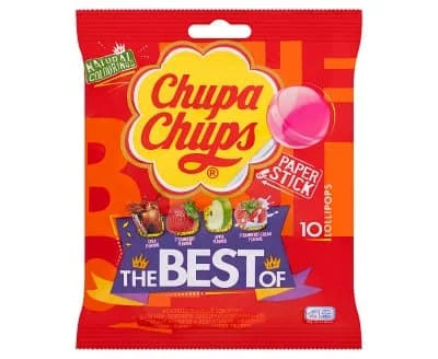 Chupa Chups Flavour Lollipops Bag 12 x 120g