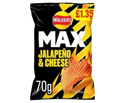 Walkers Max Jalapeno & Cheese 15 x 70g