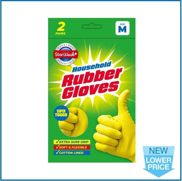 DL Latex Rubber Gloves - Medium 2s
