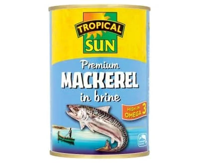 Tropical Sun Mackerel In Brine 12 x 400g