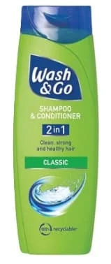 Wash & Go 2in1 Classic Shampoo 6 x 400ml