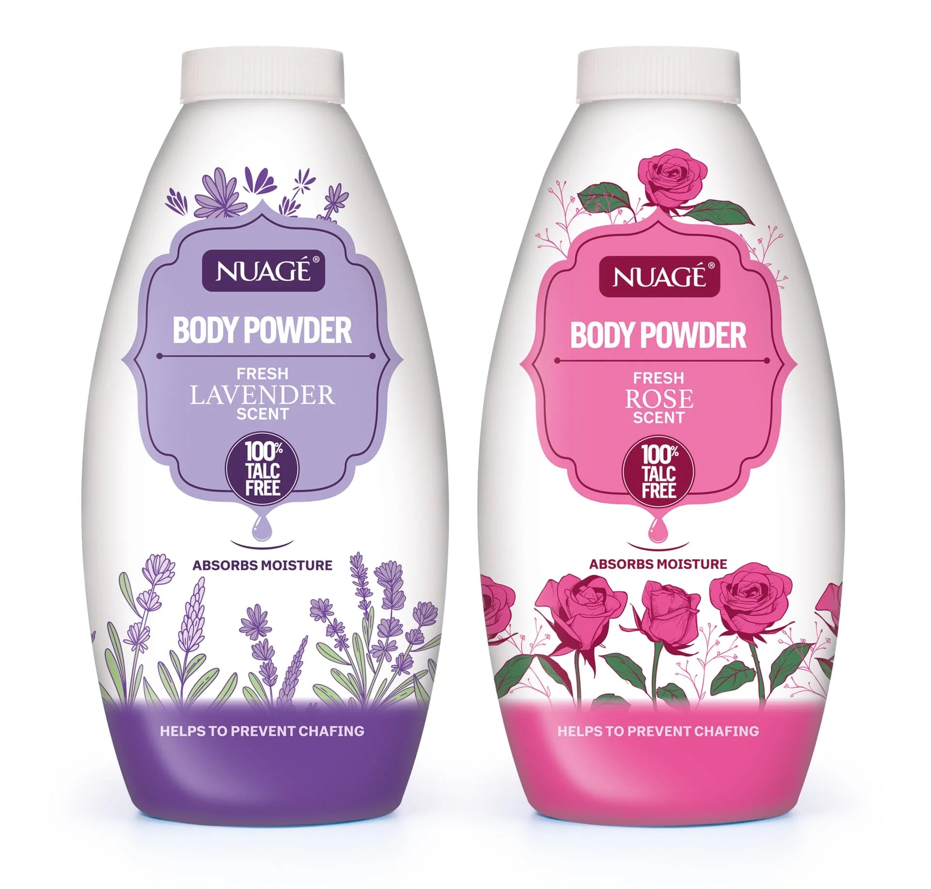 Nuage Body Powder (Talc Free) - Lavender Rose 12 x 250g