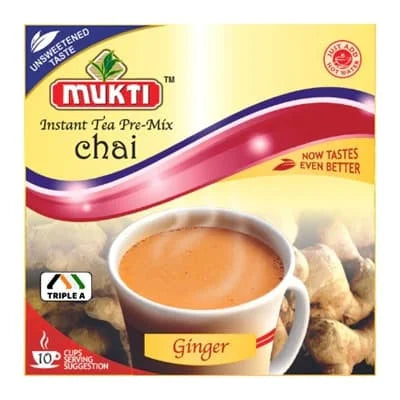 Mukti Instant Tea Ginger - Unsweetened 5 x 140g