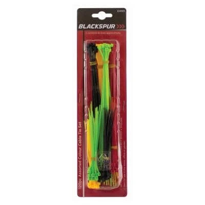 Blackspur Mixed Colour Cable Ties 120s
