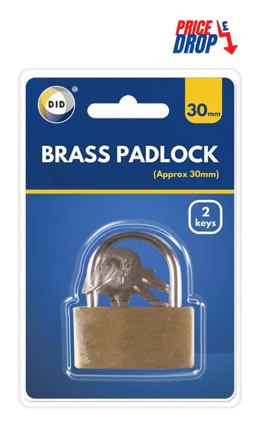 Dina Brass Padlock 30mm 1s
