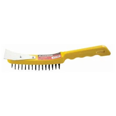 Blackspur Raw Plastic Wire Brush With Scraper 1s