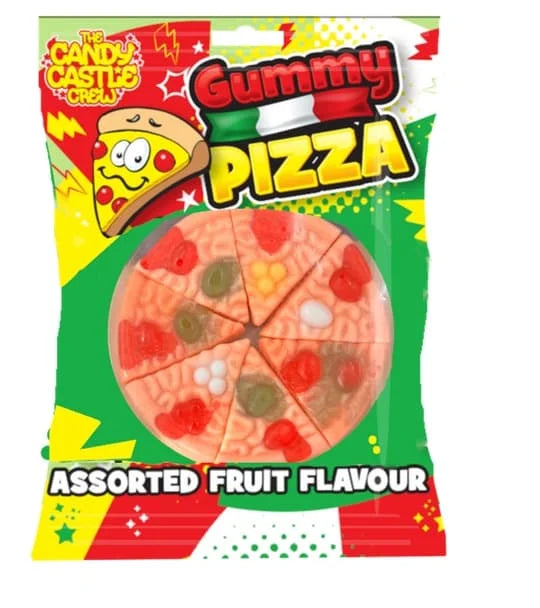 Candy Castle Gummy Pizza Assorted Fruit Sweets 12 x 90g