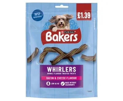 Bakers Whirlers Bacon & Cheese 6 x 130g