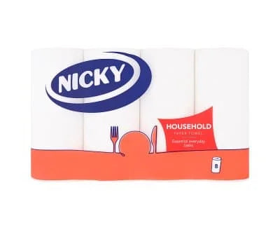 Nicky Household Kitchen Towel 2ply 3 x 8s