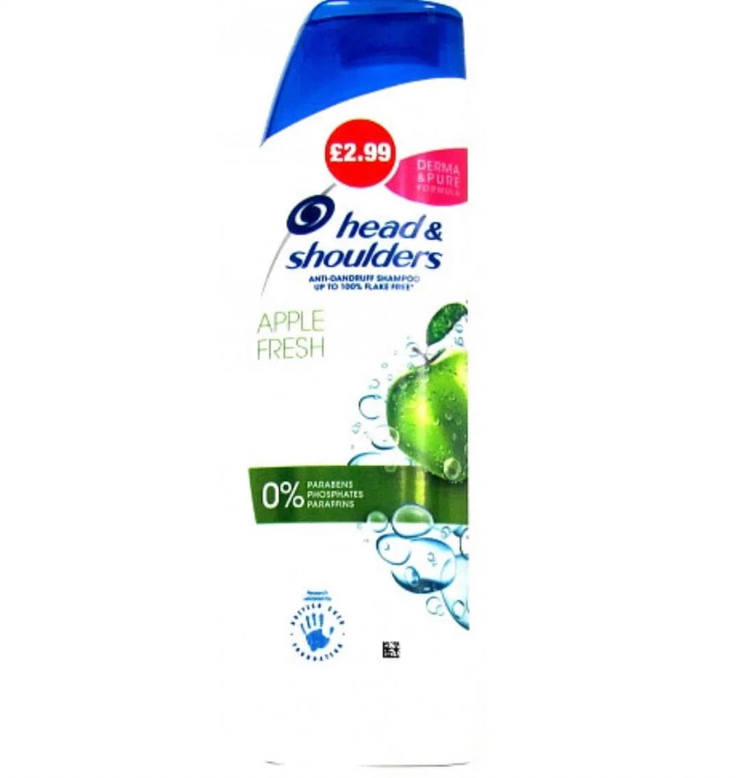 H&S Shampoo Apple Fresh 250ml PMP2.99