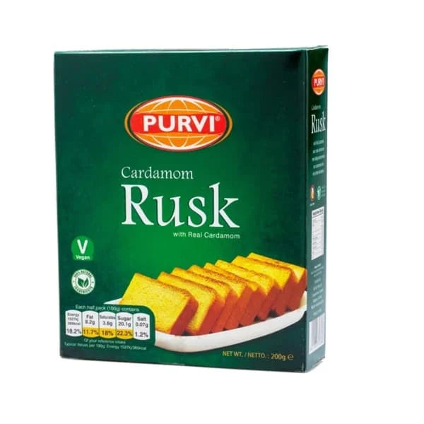 Purvi Cardamom Rusk 6 x 200g