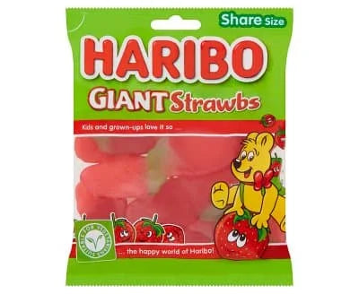 Haribo Giant Strawberry 12 x 160g