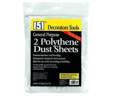 151 Polythene Dust Sheets 1s