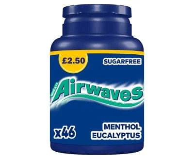 Wrigleys Airwaves Menthol & Eucalyptus 6 x 64g