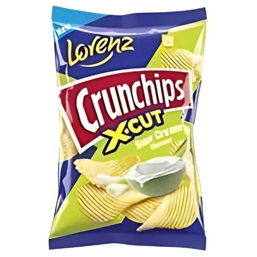 Lorenz Crunchip X-Cut Sour Cream & Onion 10 x 130g