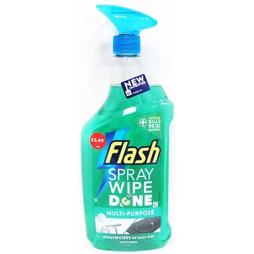 Flash Spray Wipe Done - Apple Blossom 10 x 800ml