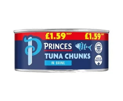 Princes Tuna Chunks In Brine 12 x 145g