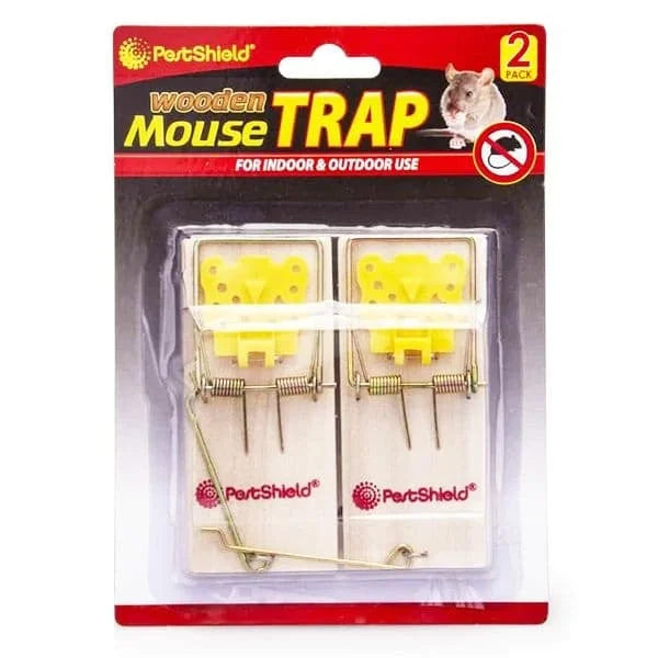 Pest Shield Wooden Mouse Trap 2pk 2pk