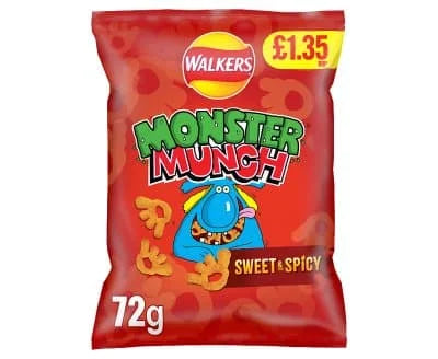 Monster Munch Sweet & Spicy 18 x 72g