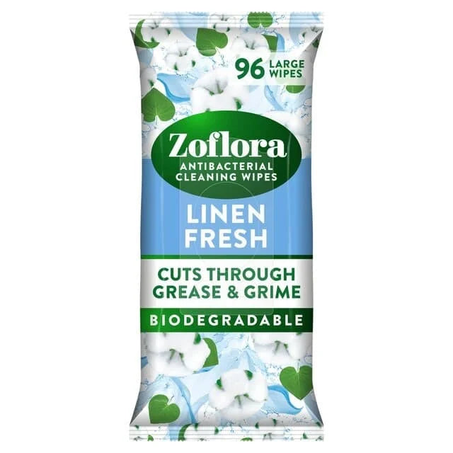 Zoflora Linen Fresh Biodegradable Wipes 6 x 70s